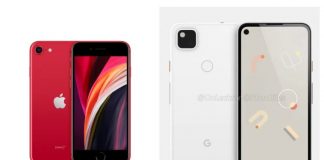 Google Pixel 4a порівняли з нещодавно анонсованим iPhone SE 2020