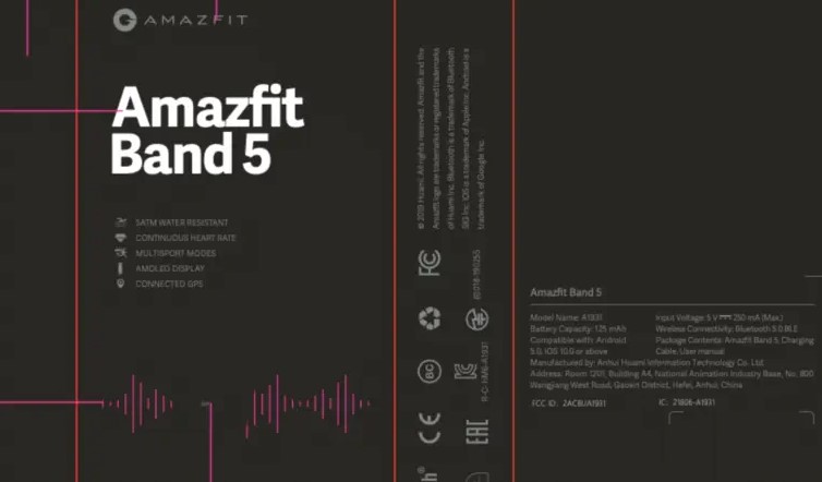 Новий фітнес трекер Amazfit Band 5 від Huami готується до виходу