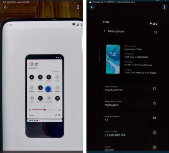 З'явилися «живі» знімки OnePlus 8T Pro
