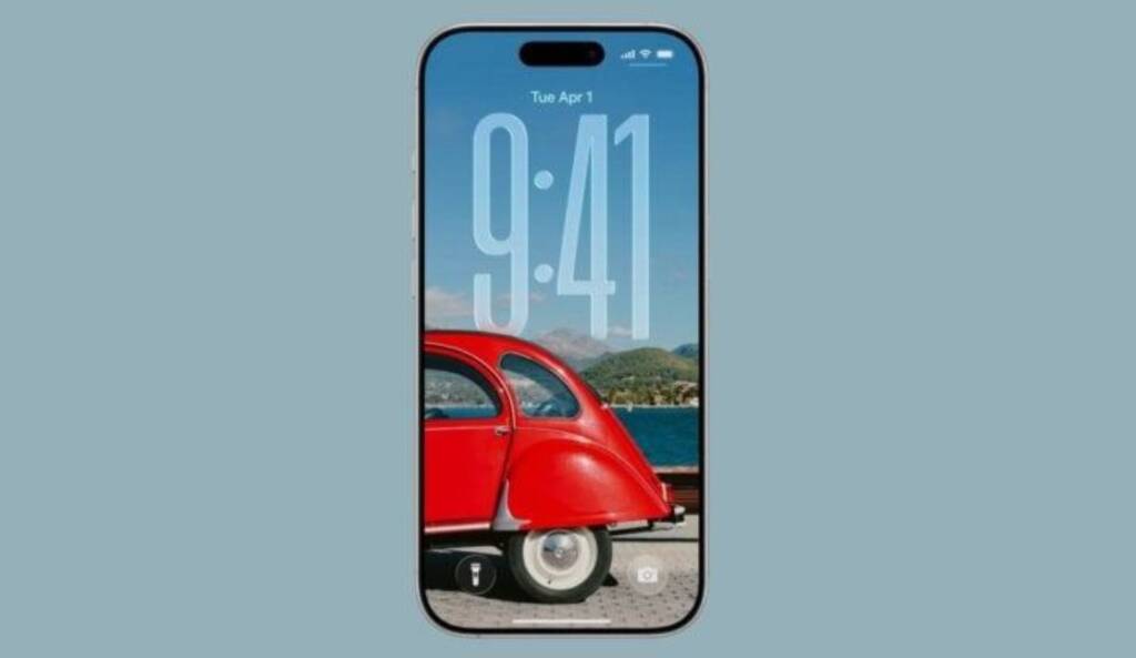 iOS 26 Large Clock