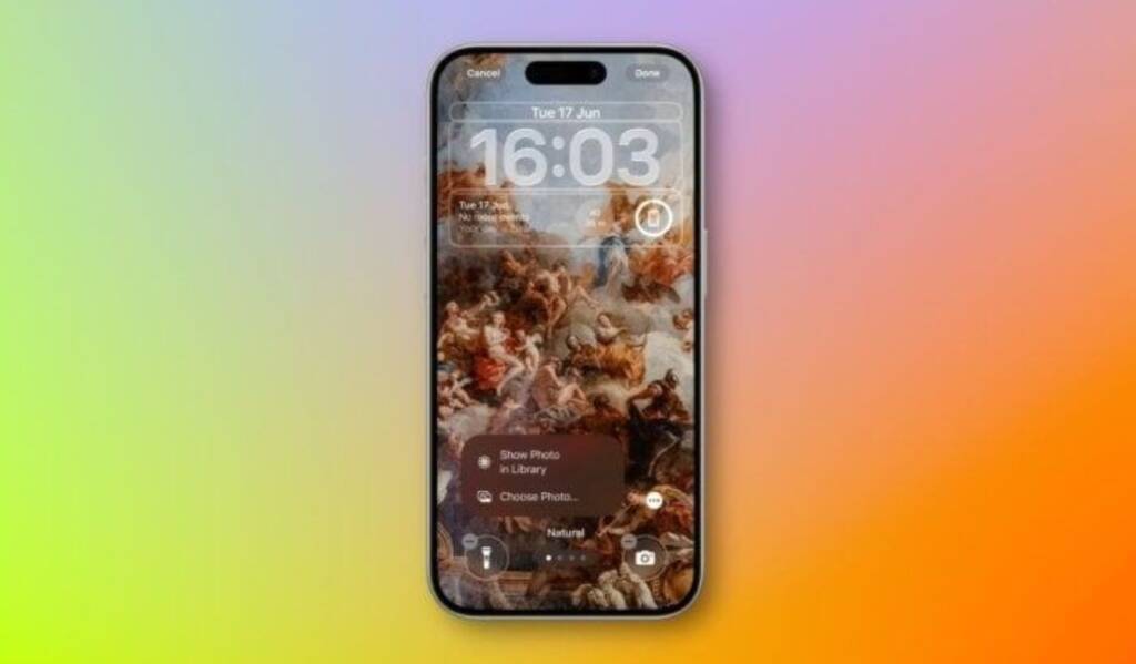 iOS 26 Wallpaper Photo Library