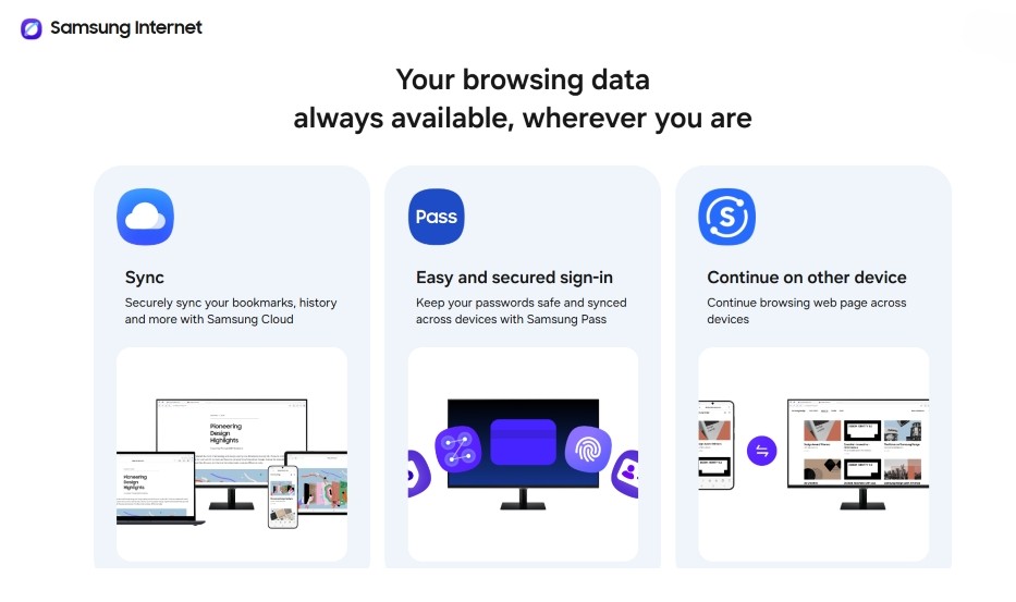 Samsung Internet beta for PC
