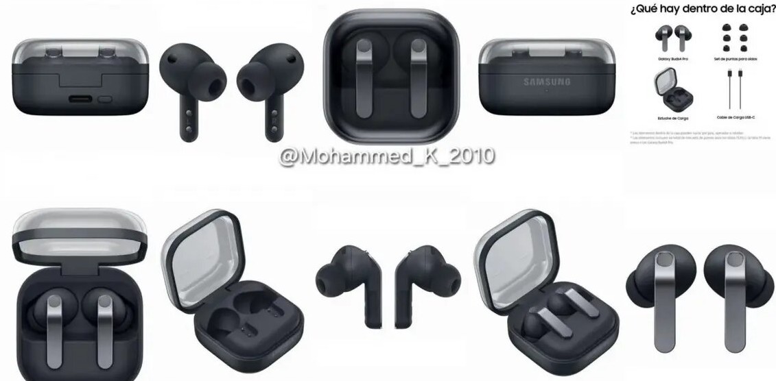 Galaxy Buds4 Pro рендер