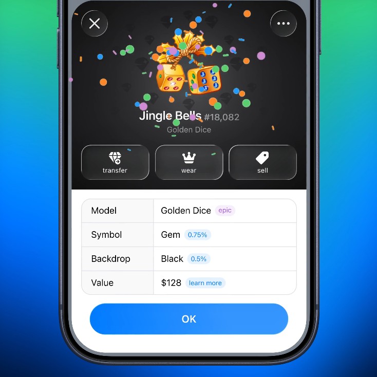 Telegram gift crafting screenshot