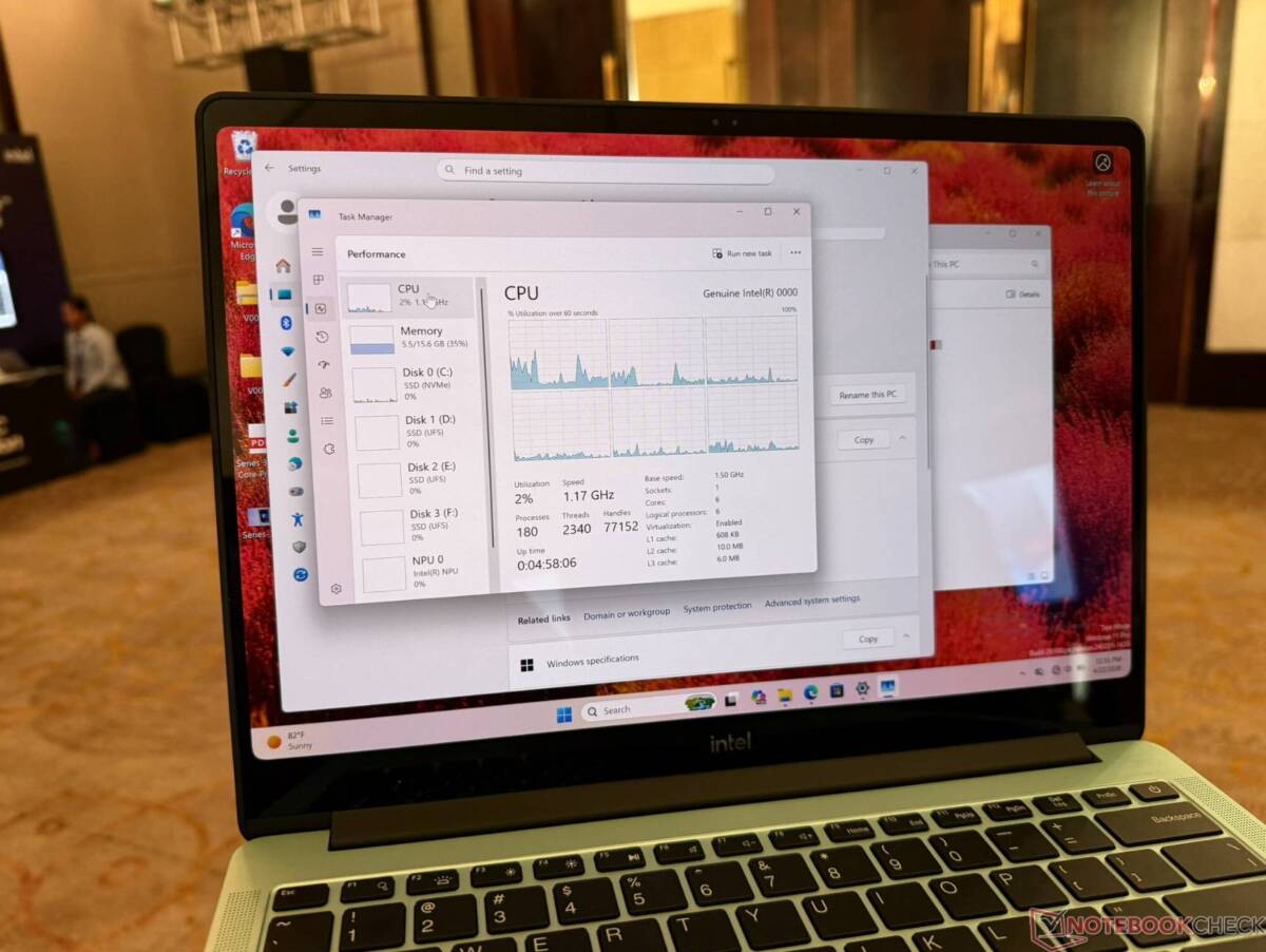 ноутбук Intel Wildcat Lake