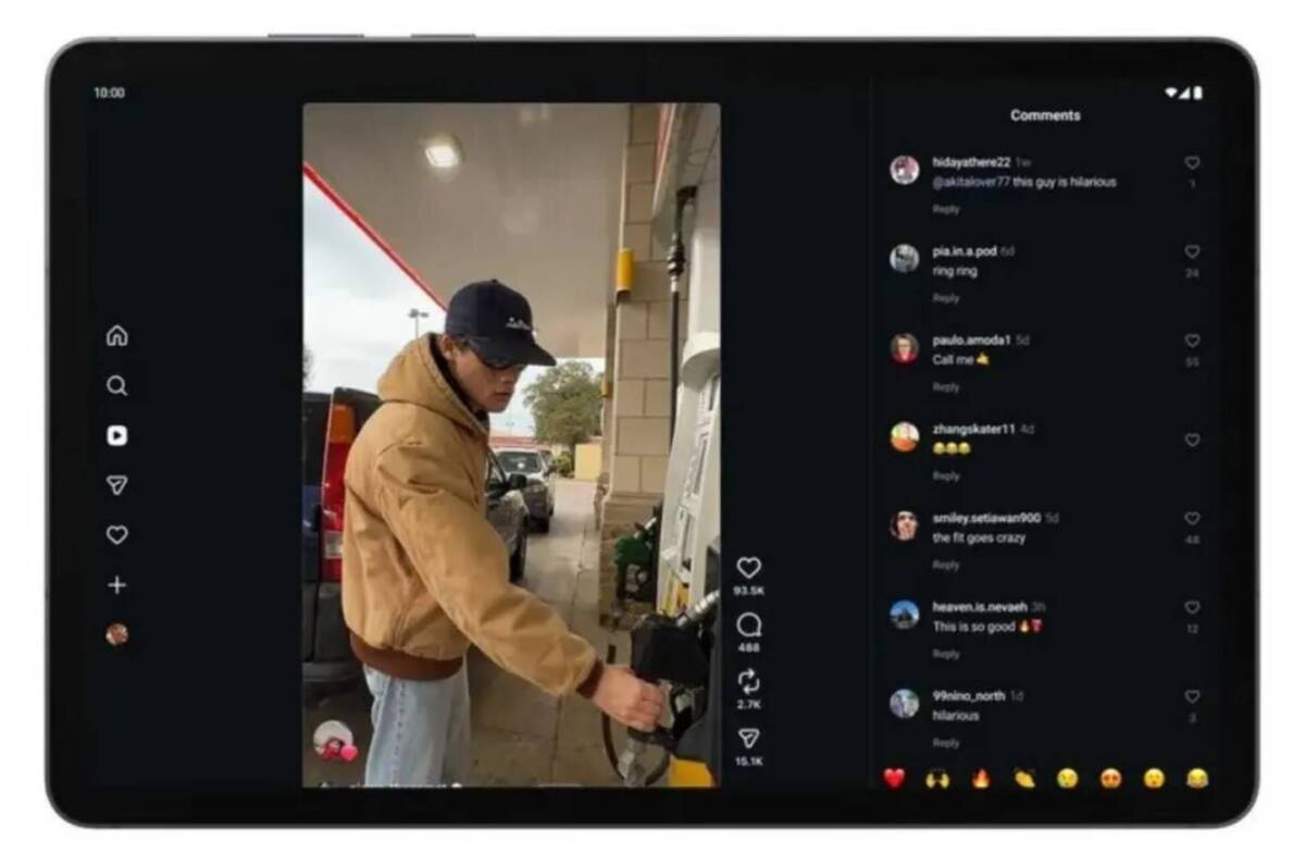 Instagram tablet optimization